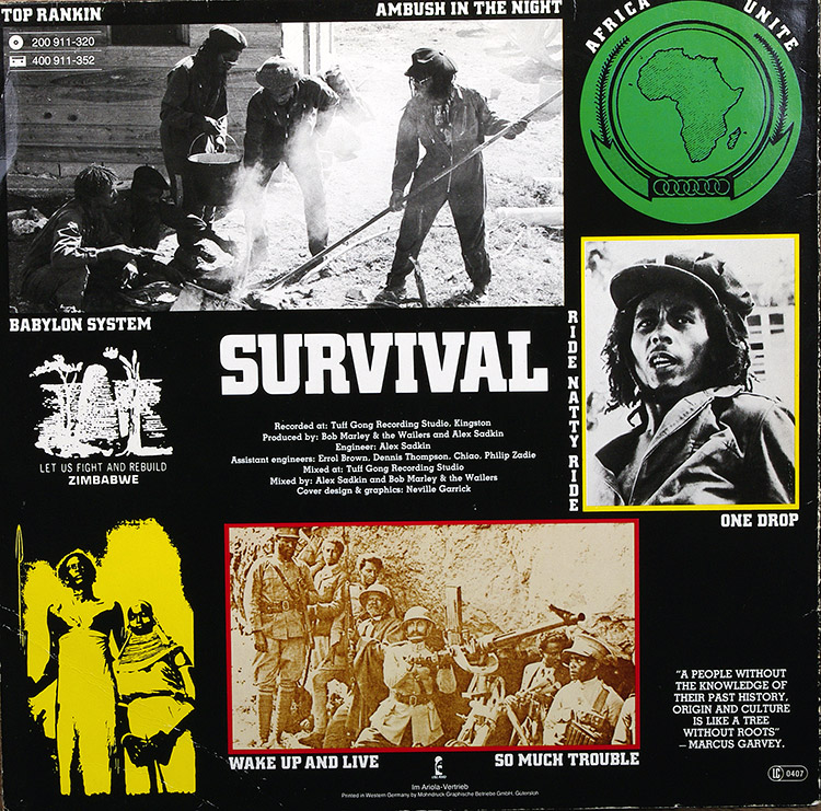 BOB MARLEY Survival в продаже BOB MARLEY Survival в продаже