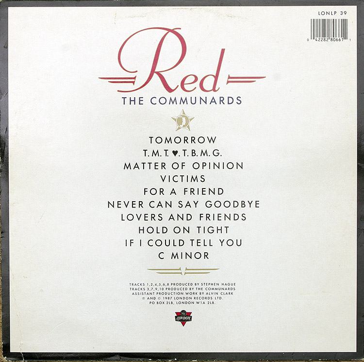 THE COMMUNARDS Red в продаже THE COMMUNARDS Red в продаже