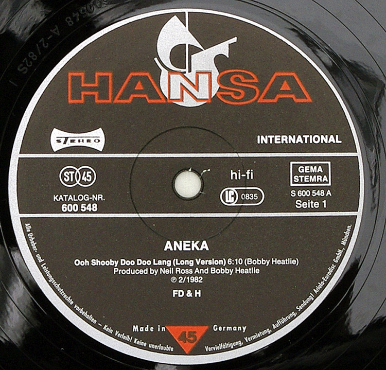 Aneka Ooh Shooby Doo Doo Lang (Long Version) в продаже Aneka Ooh Shooby Doo Doo Lang (Long Version) в продаже