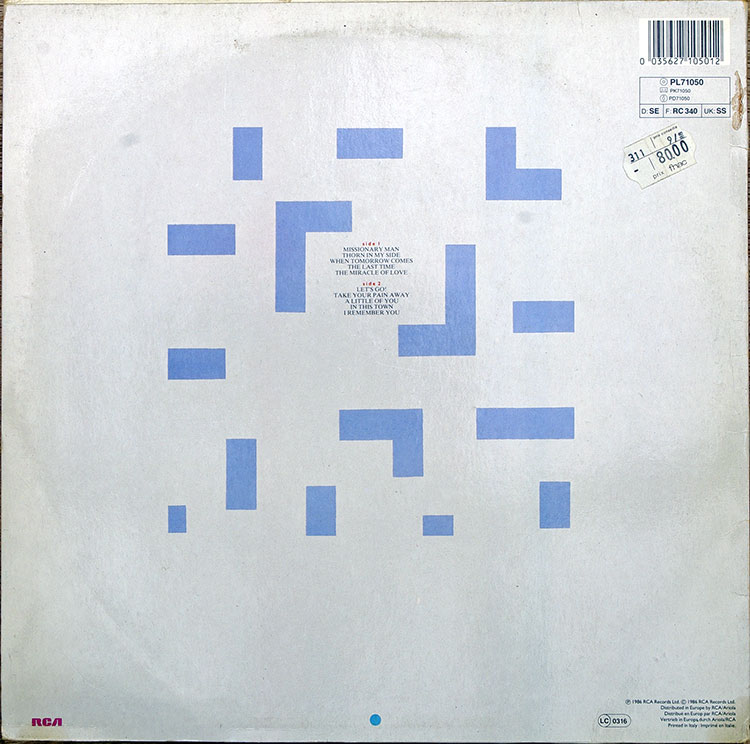 Eurythmics Revenge в продаже Eurythmics Revenge в продаже