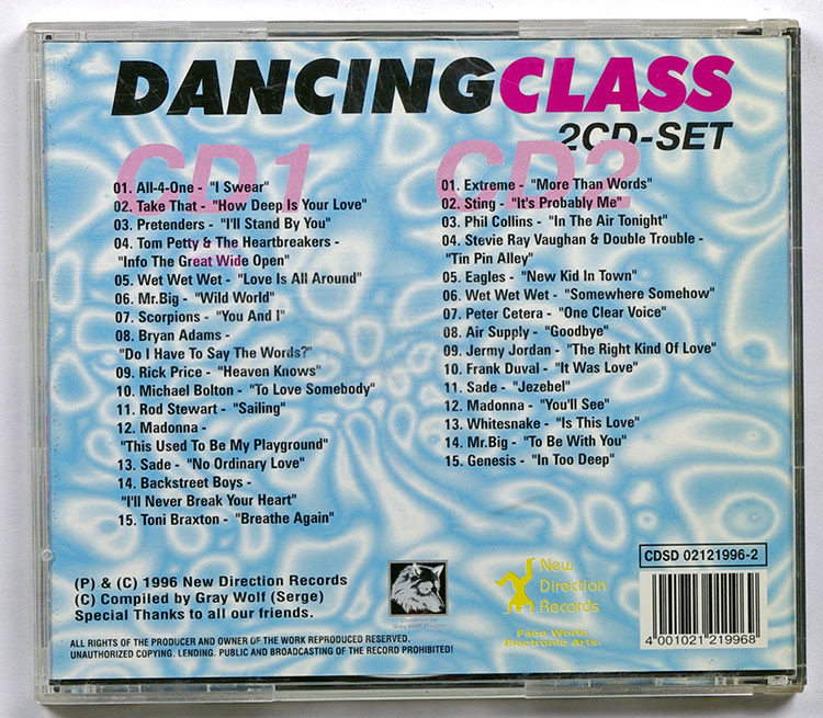 DANCING CLASS (2CD), vol. 1 в продаже DANCING CLASS (2CD), vol. 1 в продаже