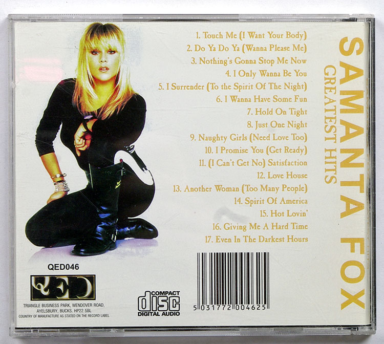 SAMANTA FOX Greatest Hits в продаже SAMANTA FOX Greatest Hits в продаже