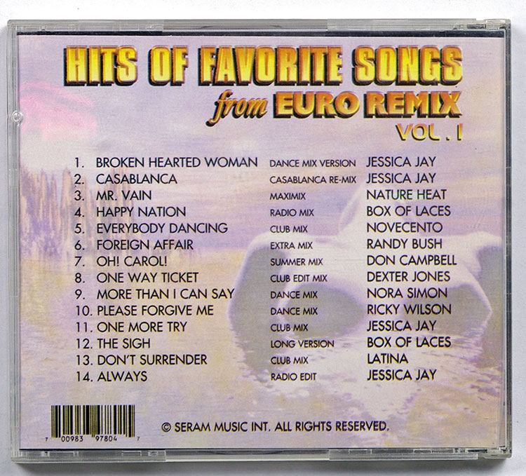 HITS OF FAVORITE SONGS from EURO REMIX vol.1 в продаже HITS OF FAVORITE SONGS from EURO REMIX vol.1 в продаже