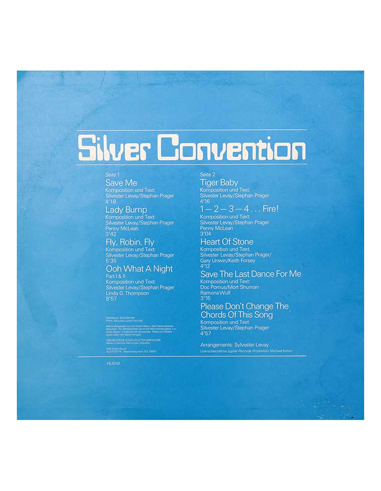 SILVER CONVENTION купить Купить SILVER CONVENTION