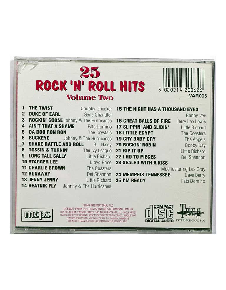 25 ROCK'N'ROLL HITS Volume 2. купить Купить 25 ROCK'N'ROLL HITS Volume 2.