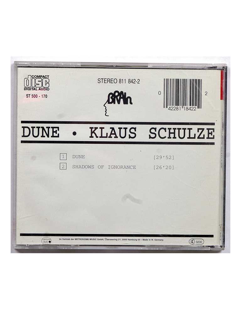 KLAUS SCHULZE Dune купить Купить KLAUS SCHULZE Dune